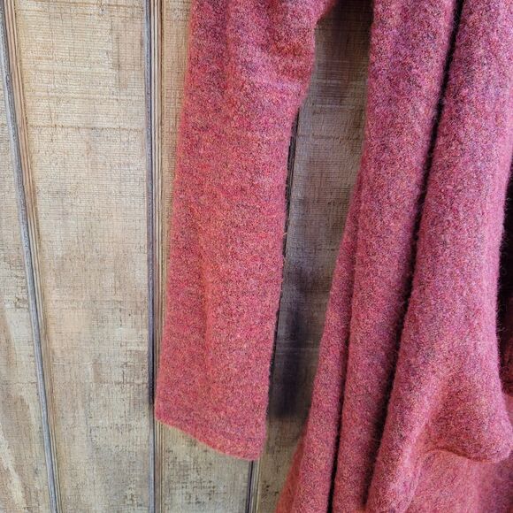 Bryn Walker Alpaca Wool Blend Burnt Orange Open Cardigan Duster Womens Size S - Picture 3 of 9